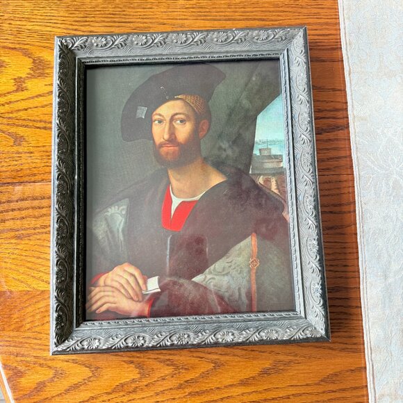 Vintage Portrait of Giuliano de' Medici (1479–1516), Duke of Nemours by Raphael - Picture 4 of 14